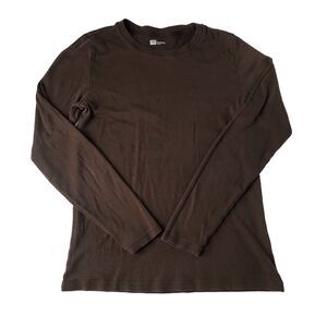 Gap Juniors Favorite long sleeve T-shirt brown size large